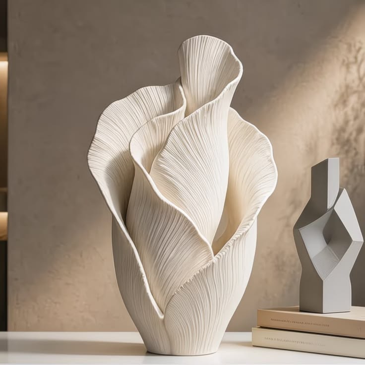 Petal Fold Textured Vase